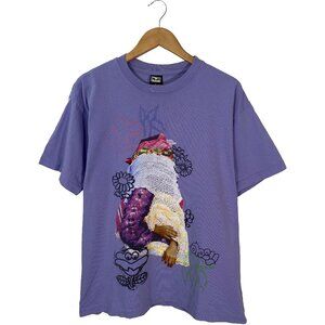 OBEY Blanket Doodle Tee Size M Purple